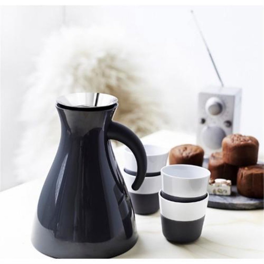 Eva Solo Mugg 230 ml, set i 2 delar, med silikonöverdrag, grå