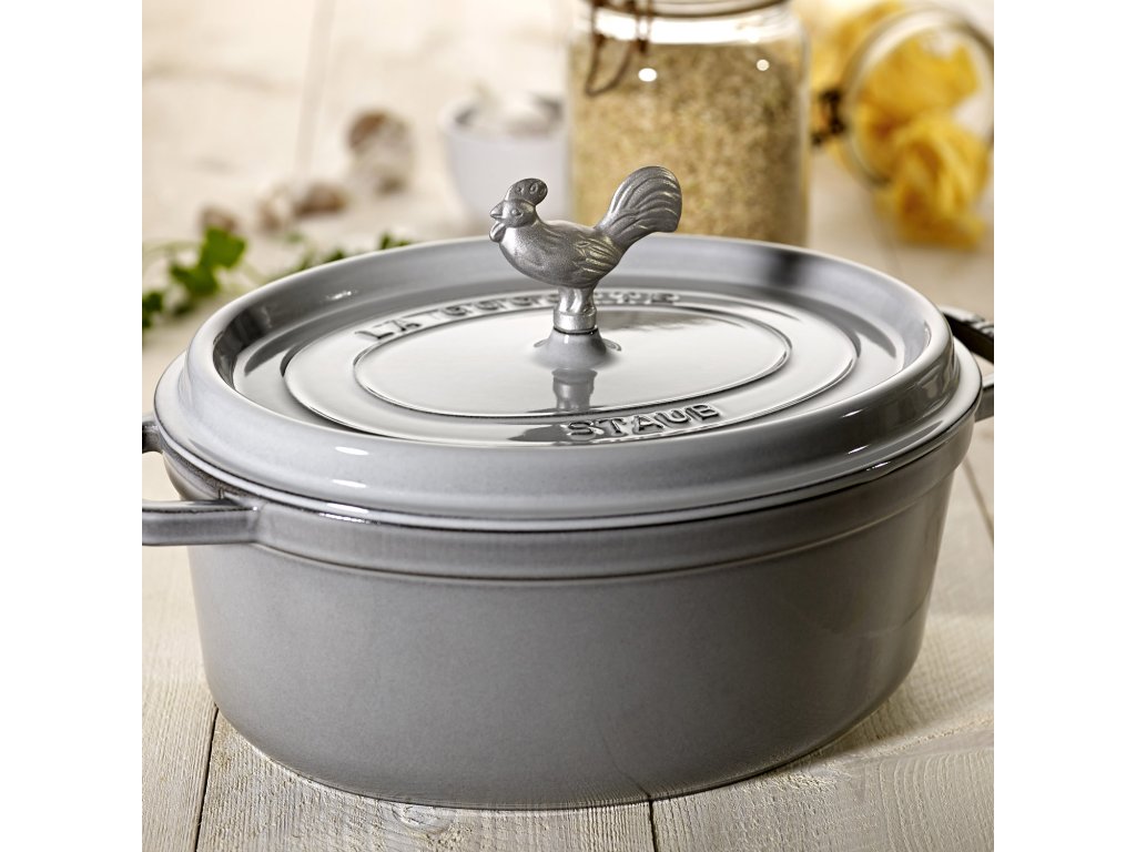 Staub Lockhandtag ROOSTER, silver