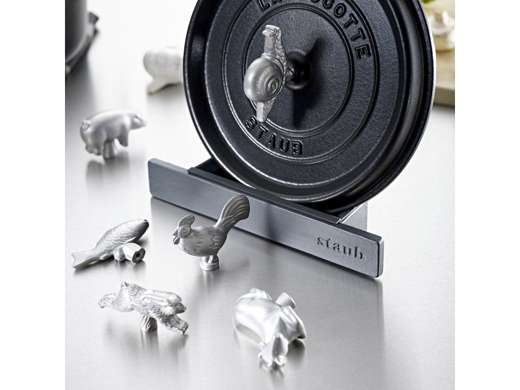 Staub Lockhandtag ROOSTER, silver