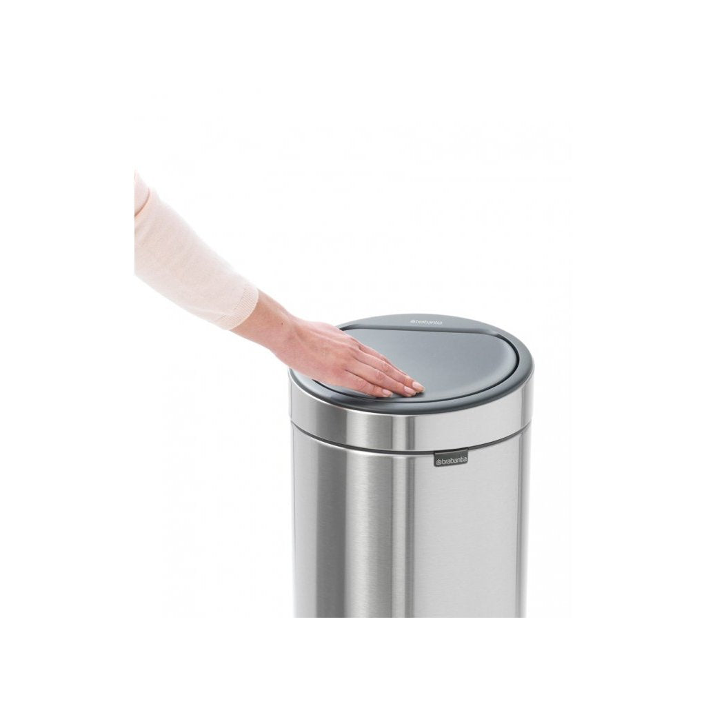 Brabantia Soptunna med trycklock TOUCH BIN NY 30 l, matt svart med matt lock