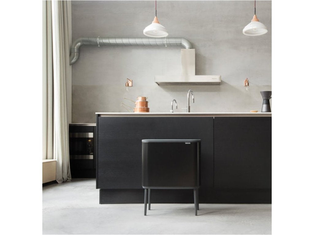 Brabantia Soptunna med trycklock BO 36 l, matt svart