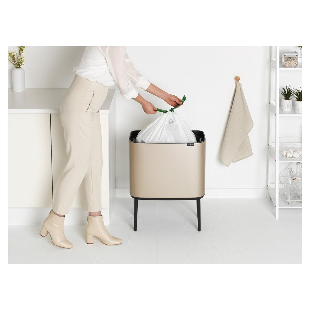 Brabantia Soptunna med trycklock TOUCH BIN 36 l, champagne