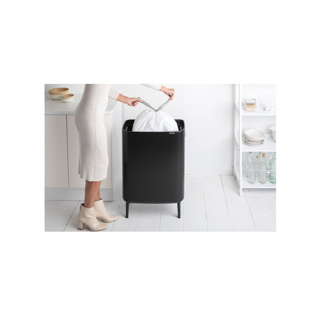 Brabantia Soptunna med trycklock BO HI 60 l, svart