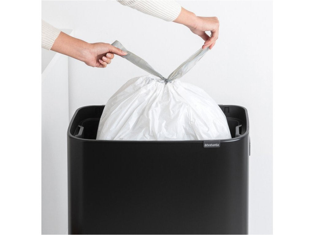 Brabantia Soptunna med trycklock BO HI 60 l, svart