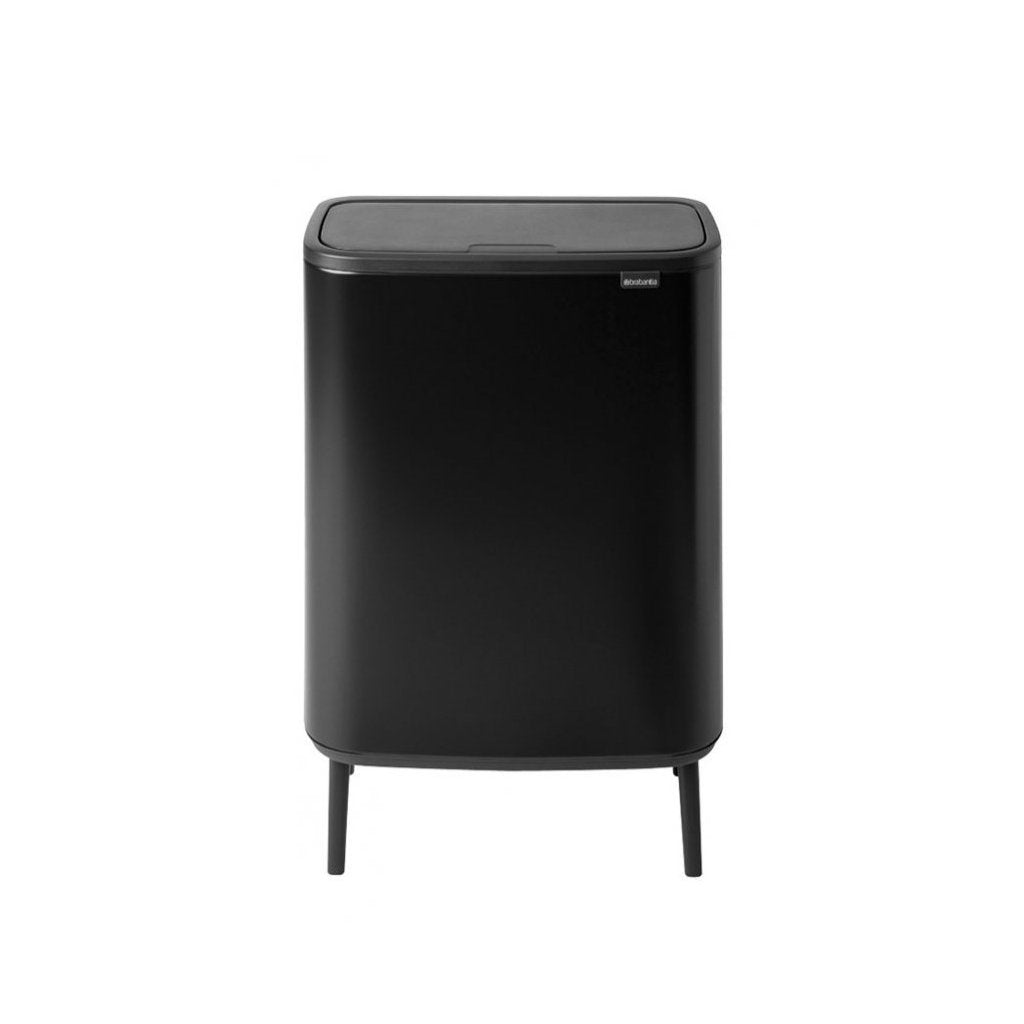 Brabantia Soptunna med trycklock BO HI 60 l, svart