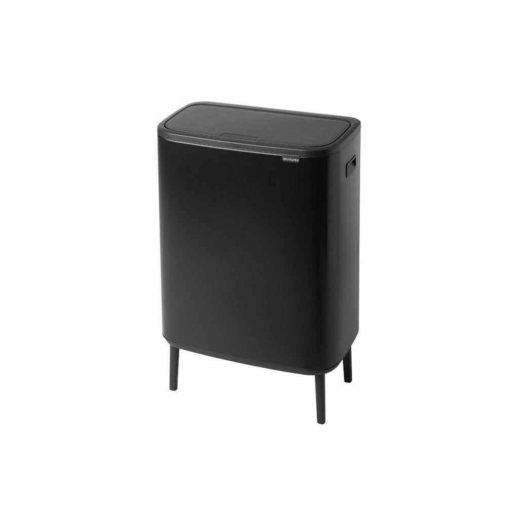 Brabantia Soptunna med trycklock BO HI 60 l, svart