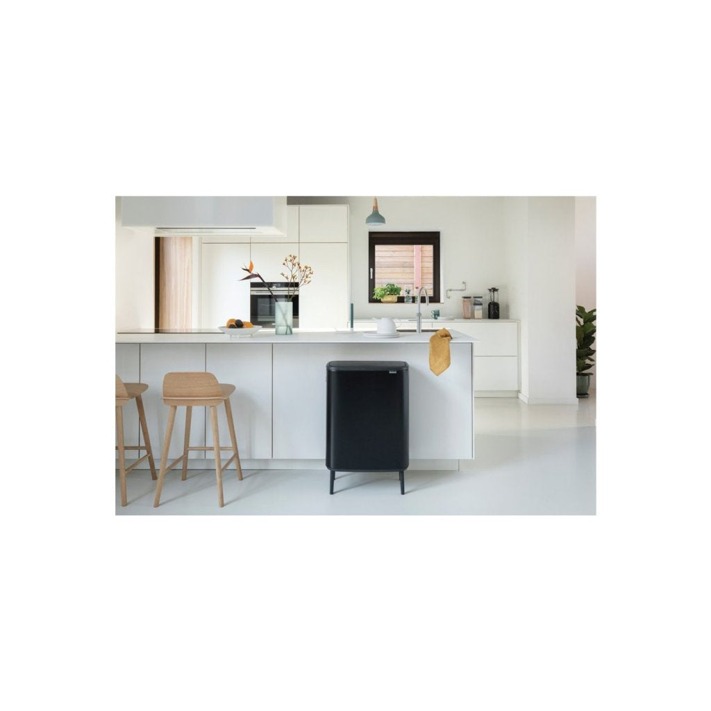 Brabantia Soptunna med trycklock BO HI 60 l, svart