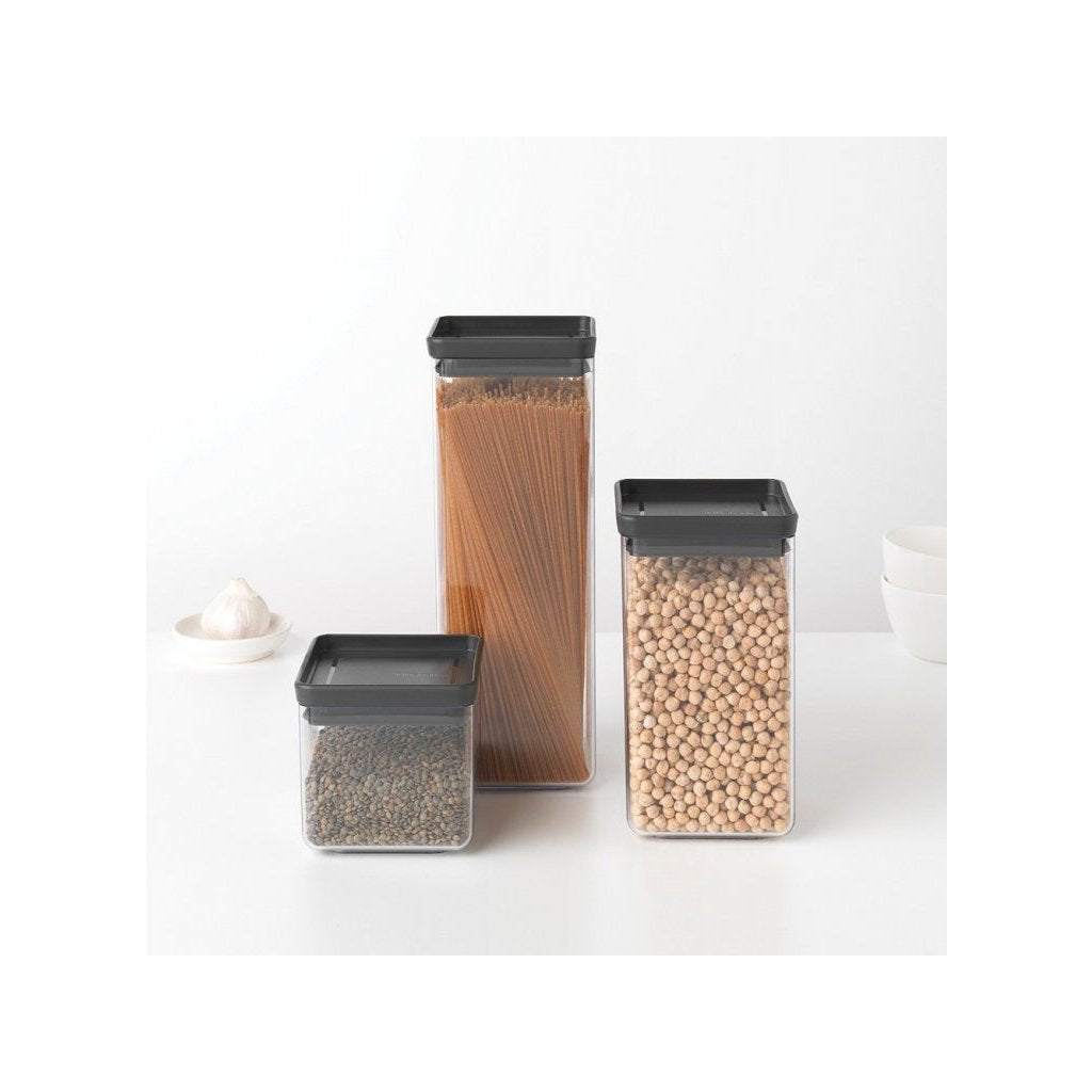 Brabantia Matförvaring TASTY PLUS 1,6 l, mörkgrå, plast