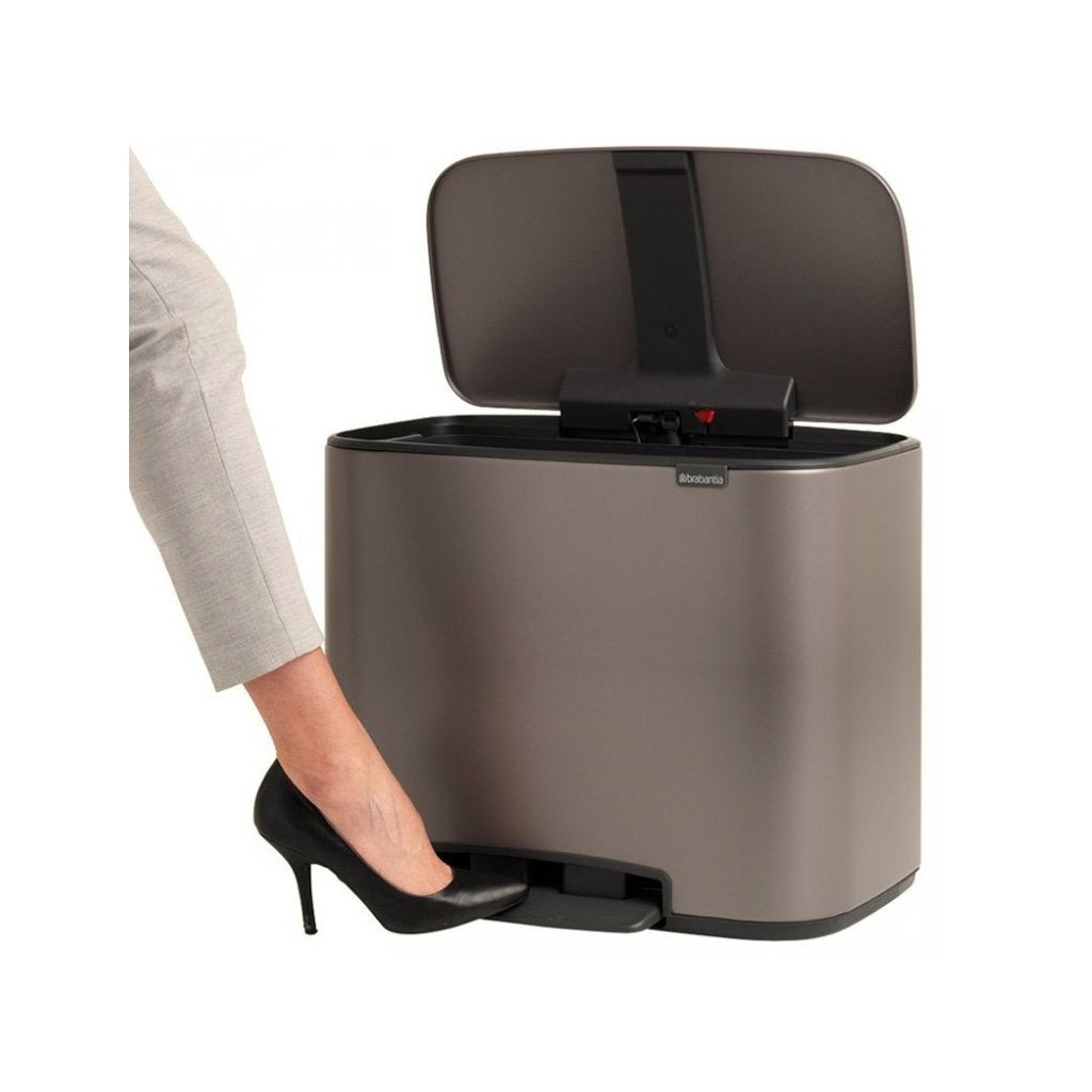 Brabantia Pedalhink BO 3 x 11 l, platina