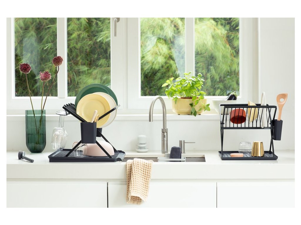 Brabantia Diskställ 51 cm, hopfällbar, grå