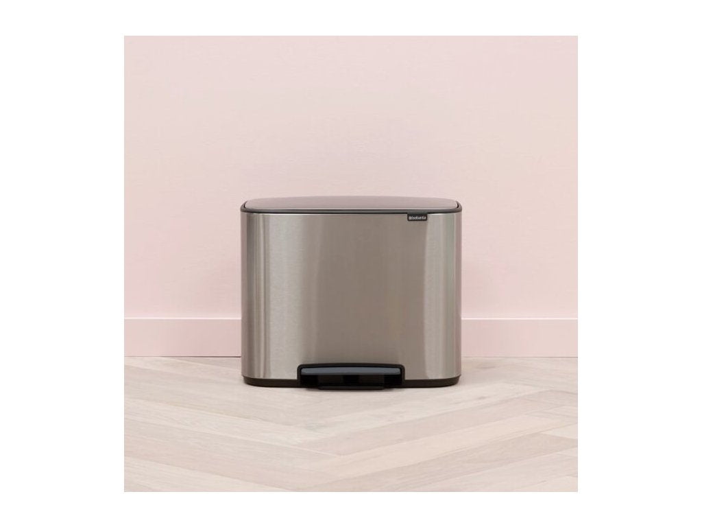 Brabantia Pedalhink BO 3 x 11 l, matt stål