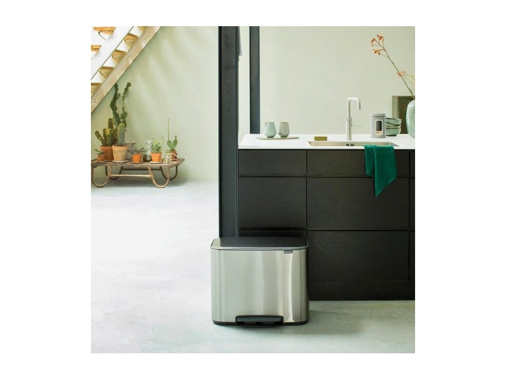 Brabantia Pedalhink BO 3 x 11 l, matt stål