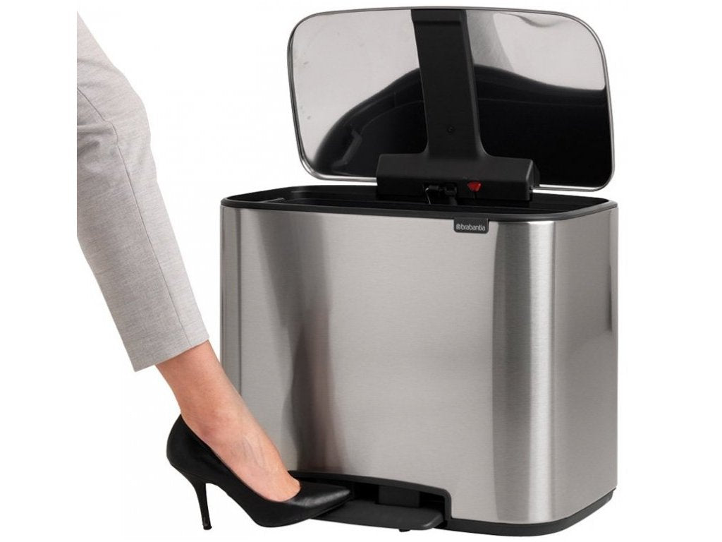 Brabantia Pedalhink BO 3 x 11 l, matt stål