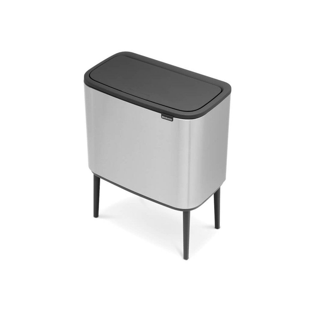 Brabantia Soptunna med trycklock BO 11 + 23 l, matt stål