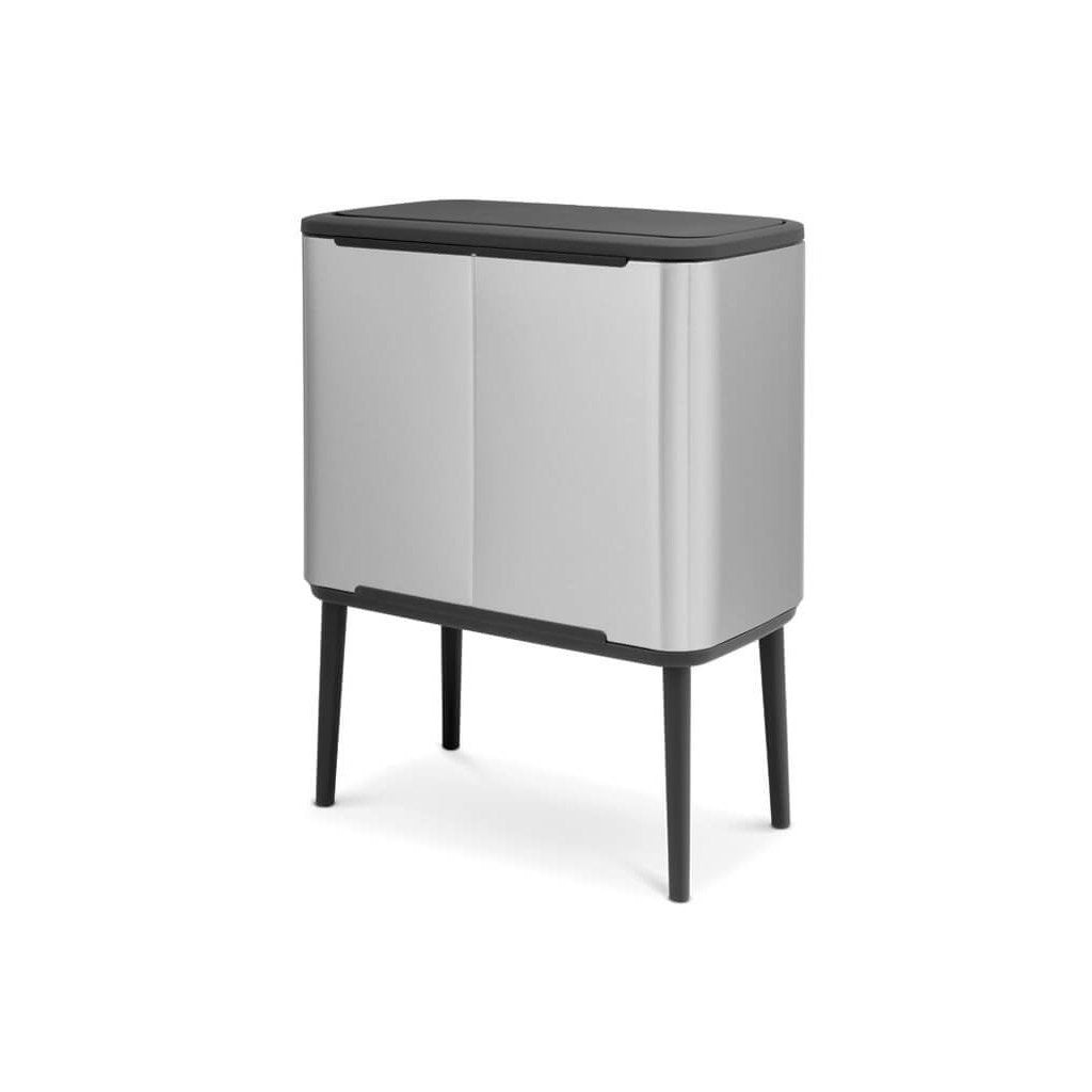 Brabantia Soptunna med trycklock BO 11 + 23 l, matt stål