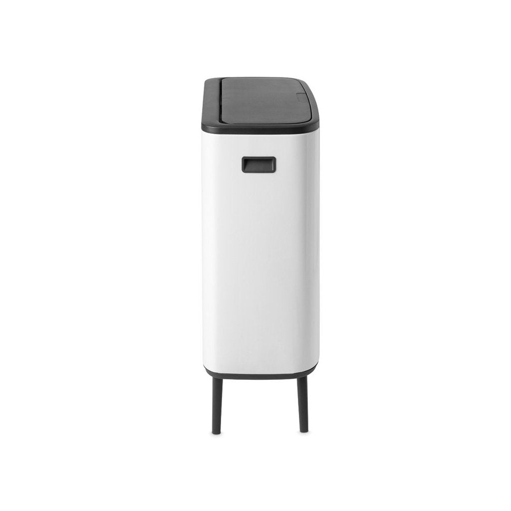Brabantia Soptunna med trycklock BO HI 2 x 30 l, vit
