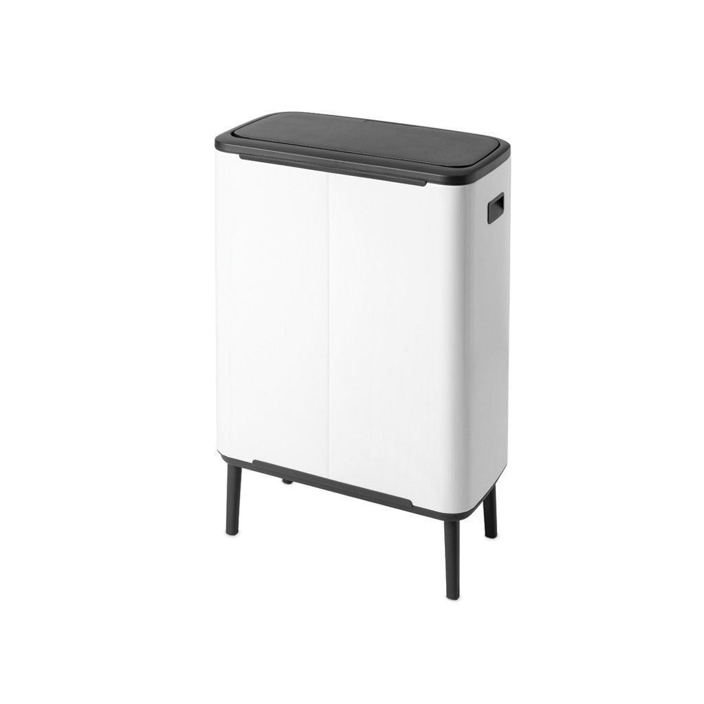 Brabantia Soptunna med trycklock BO HI 2 x 30 l, vit