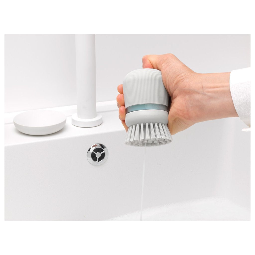 Brabantia Diskborste med diskmedelsdispenser, ljusgrå