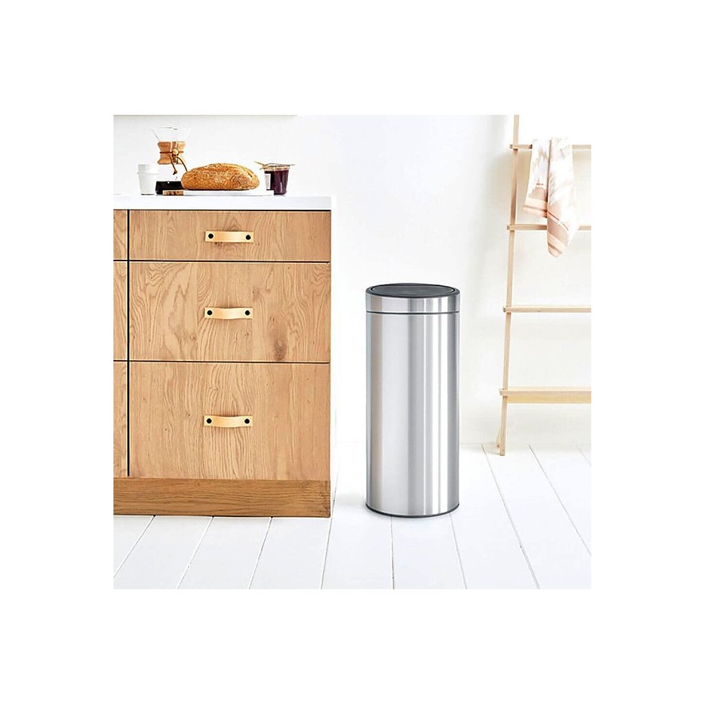 Brabantia Soptunna med trycklock TOUCH BIN NY 30 l, matt stål