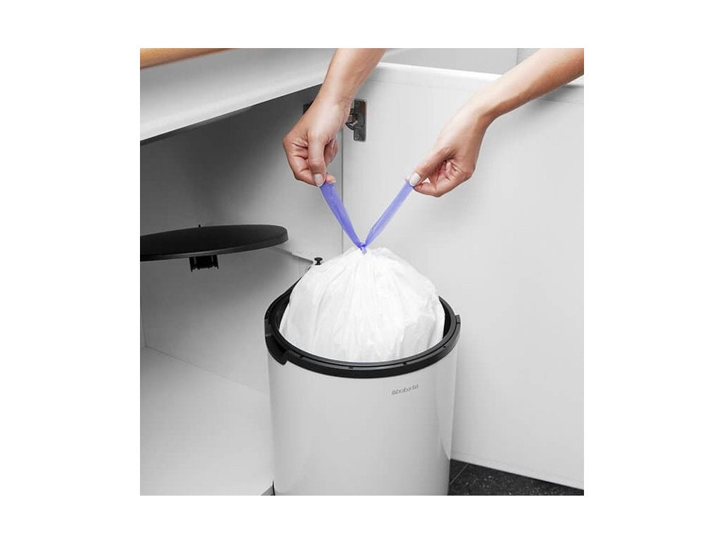 Brabantia Inbyggd soptunna 15 l, vit