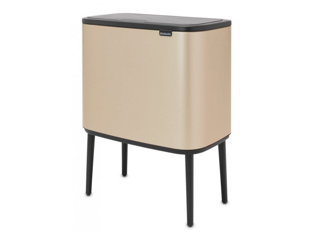 Brabantia Soptunna med trycklock BO 11 + 23 l, champagne