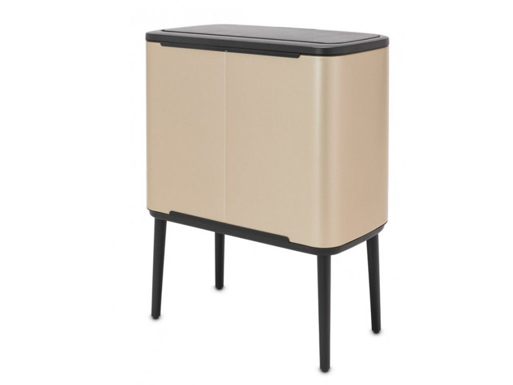 Brabantia Soptunna med trycklock BO 11 + 23 l, champagne
