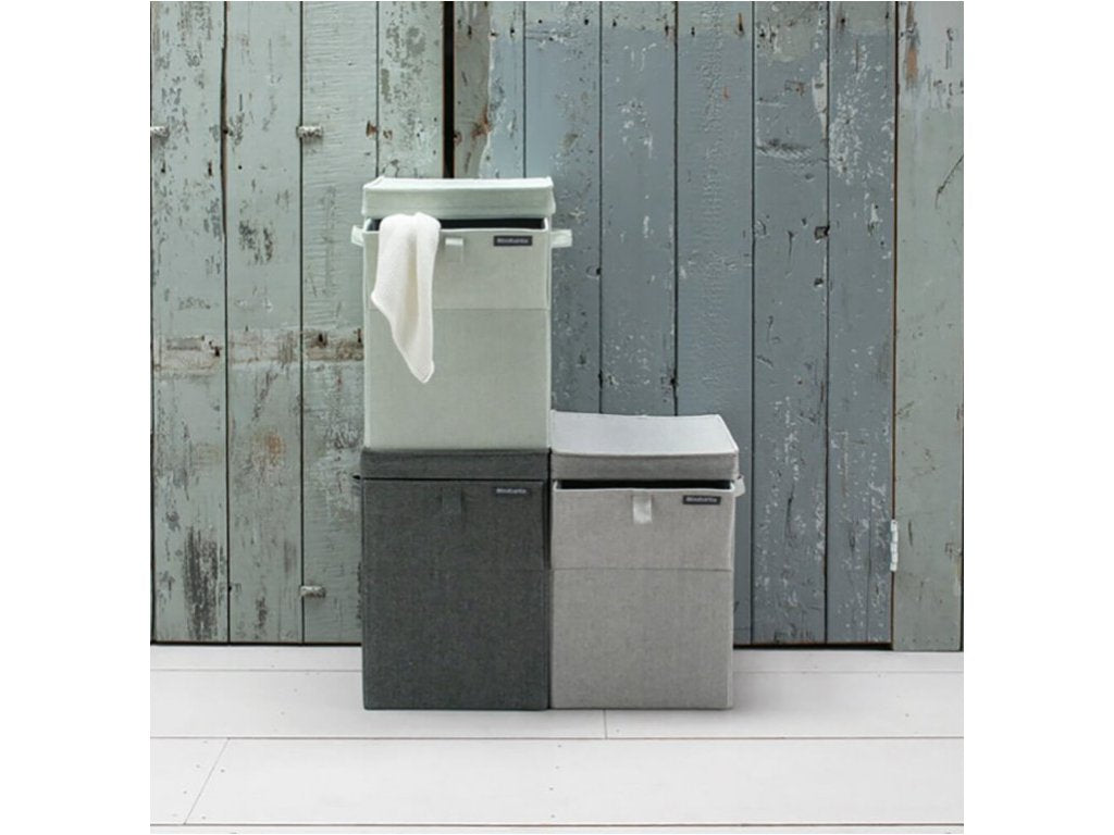 Brabantia Tvättkorg 35 l, stapelbar, ljusgrå