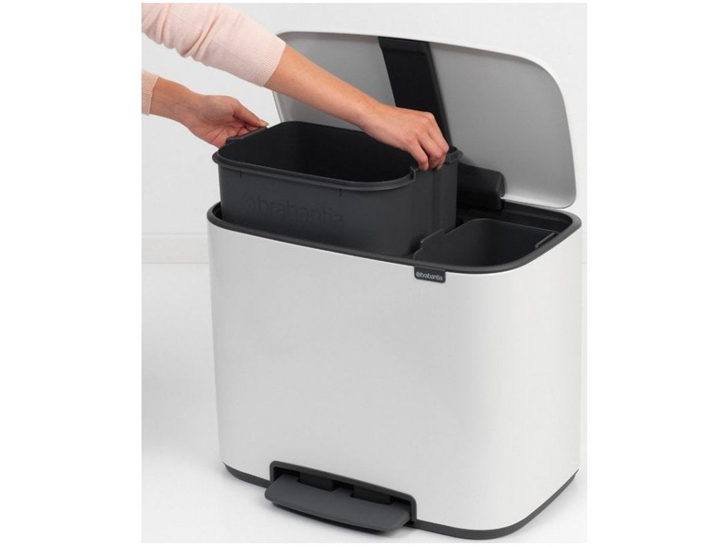 Brabantia Pedalhink BO 11 + 23 l, vit