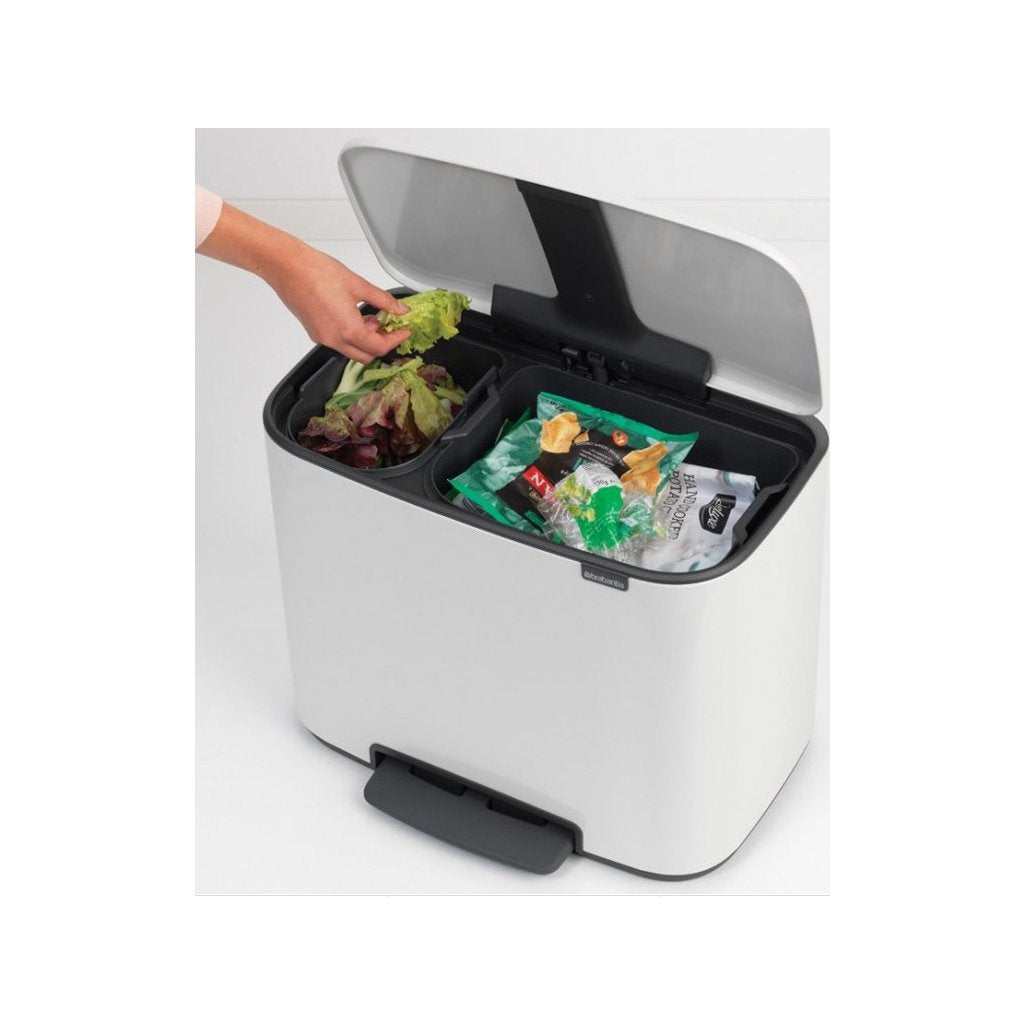 Brabantia Pedalhink BO 11 + 23 l, vit