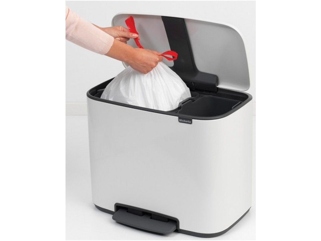 Brabantia Pedalhink BO 11 + 23 l, vit