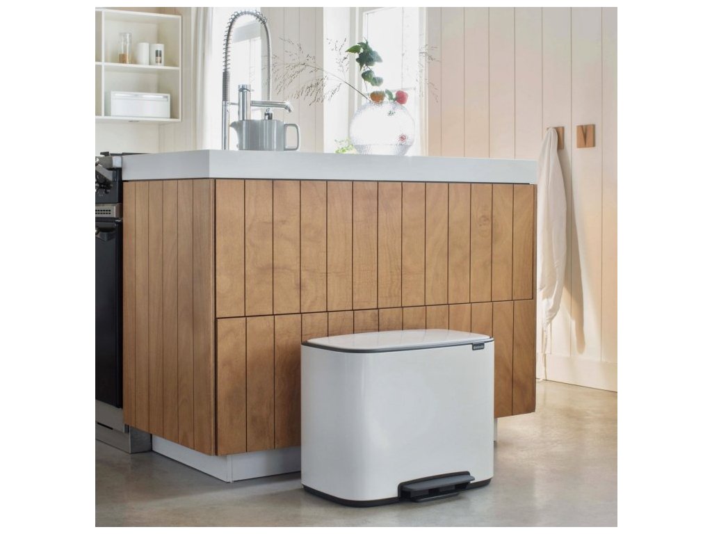 Brabantia Pedalhink BO 11 + 23 l, vit