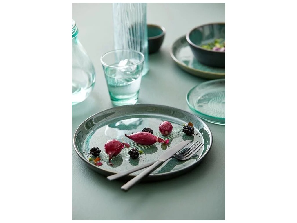 Bitz Efterrättstallrik GASTRO 21 cm, svart/grön