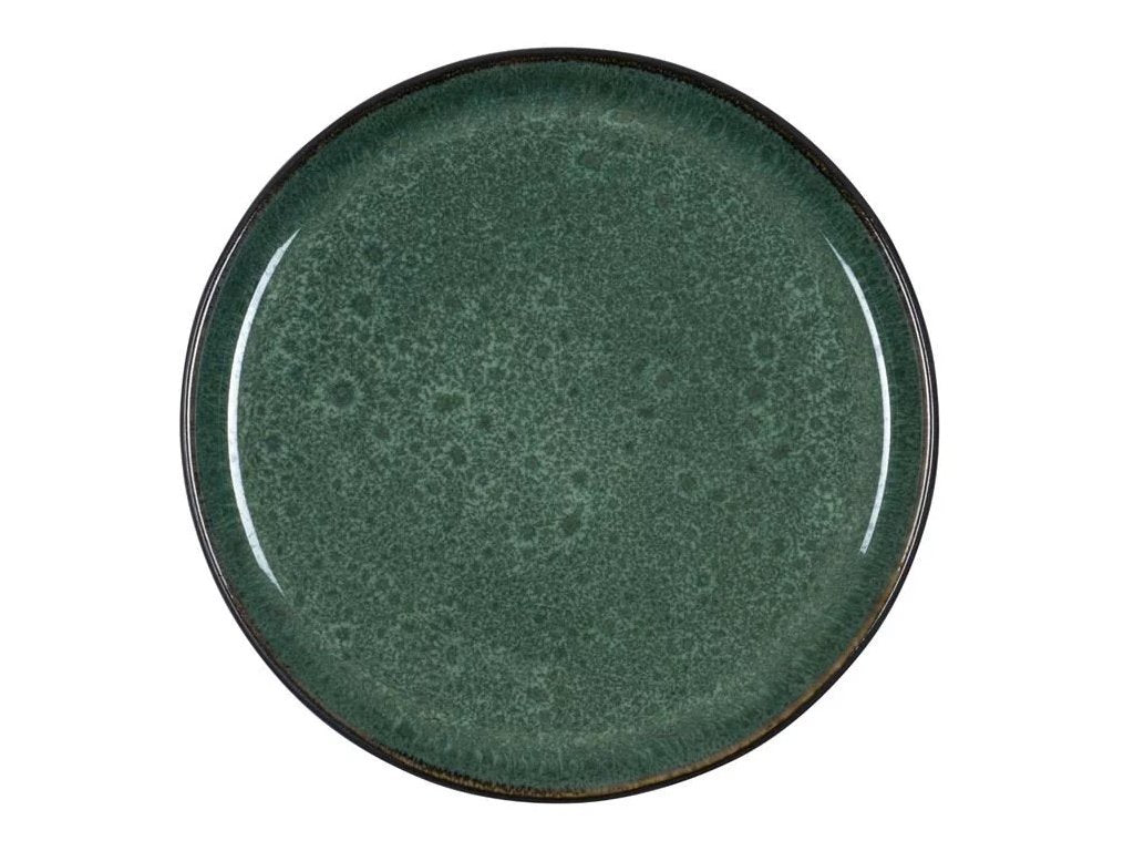 Bitz Efterrättstallrik GASTRO 21 cm, svart/grön