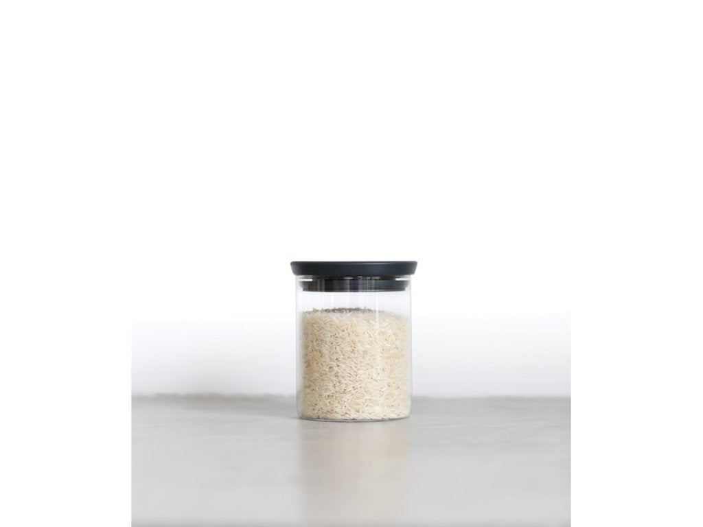 Brabantia Köksförvaringsburk 600 ml, stapelbar, glas