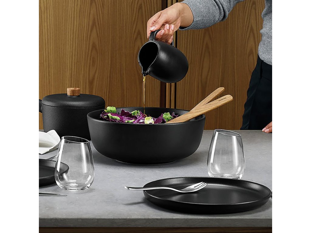 Eva Solo Djup tallrik NORDIC KITCHEN 20 cm, svart, stengods
