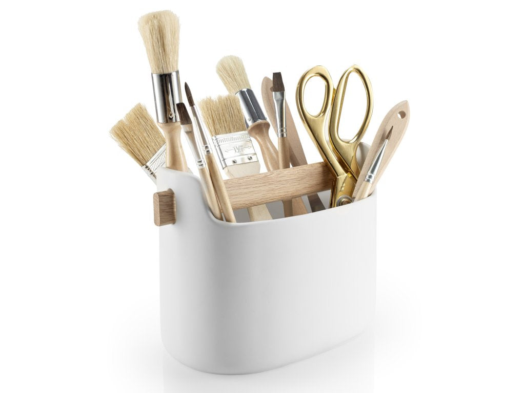 Eva Solo Förvaringsbehållare TOOL LÅDA 15 cm, med trähandtag, vit