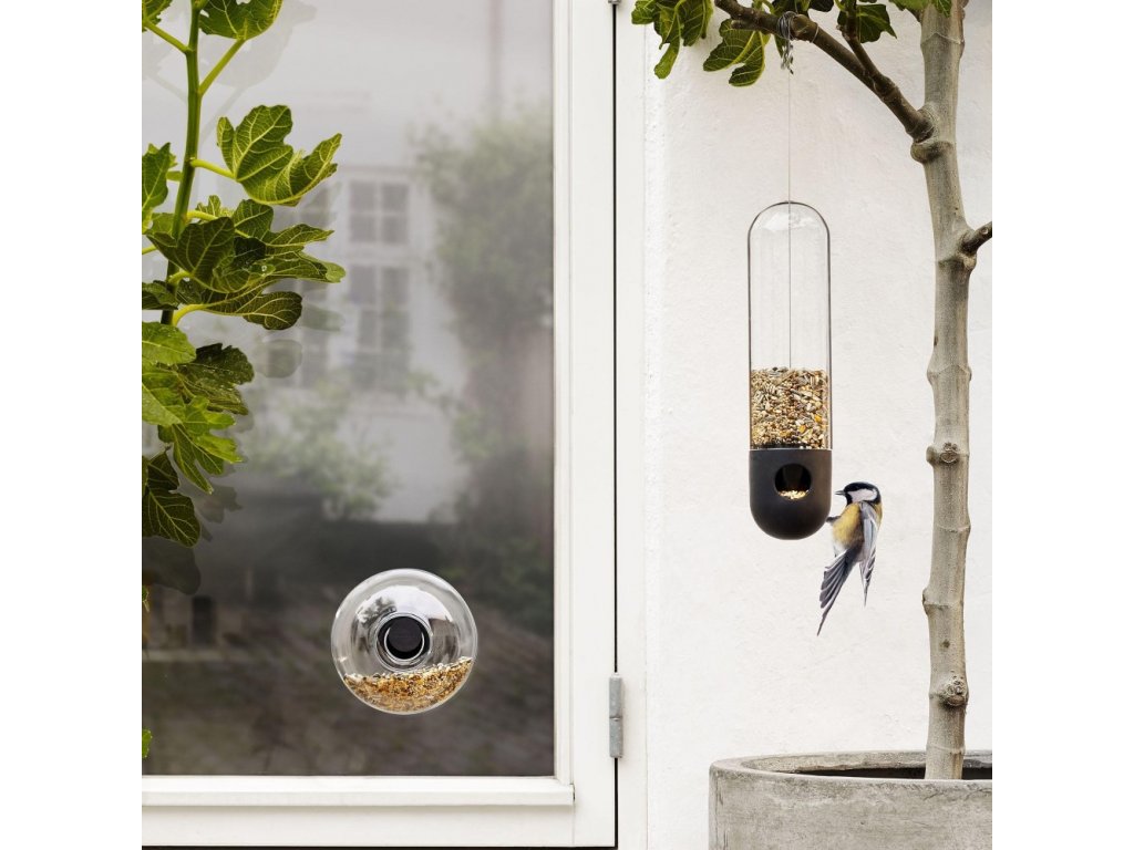 Eva Solo Fågelmatare 14 cm, monterad på fönstret