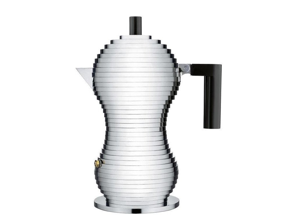 Alessi Espressobryggare för spishäll PULCINA 150 ml, svart