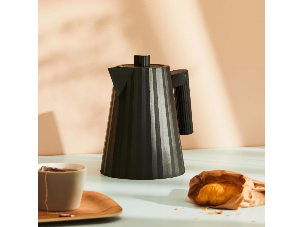 Alessi Elektrisk vattenkokare PLISSE 1 l, svart