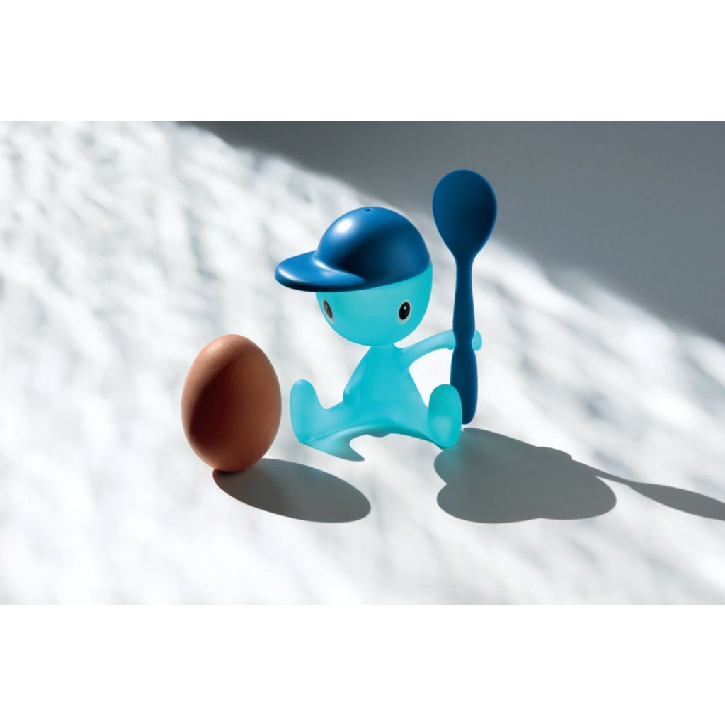 Alessi Äggkopp CICO, med sked, blå