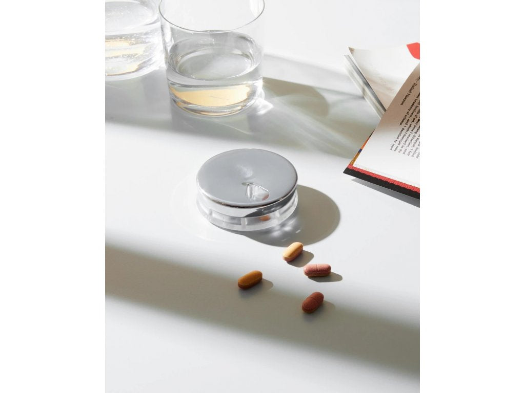 Alessi Pillerfodral YOYO, silver