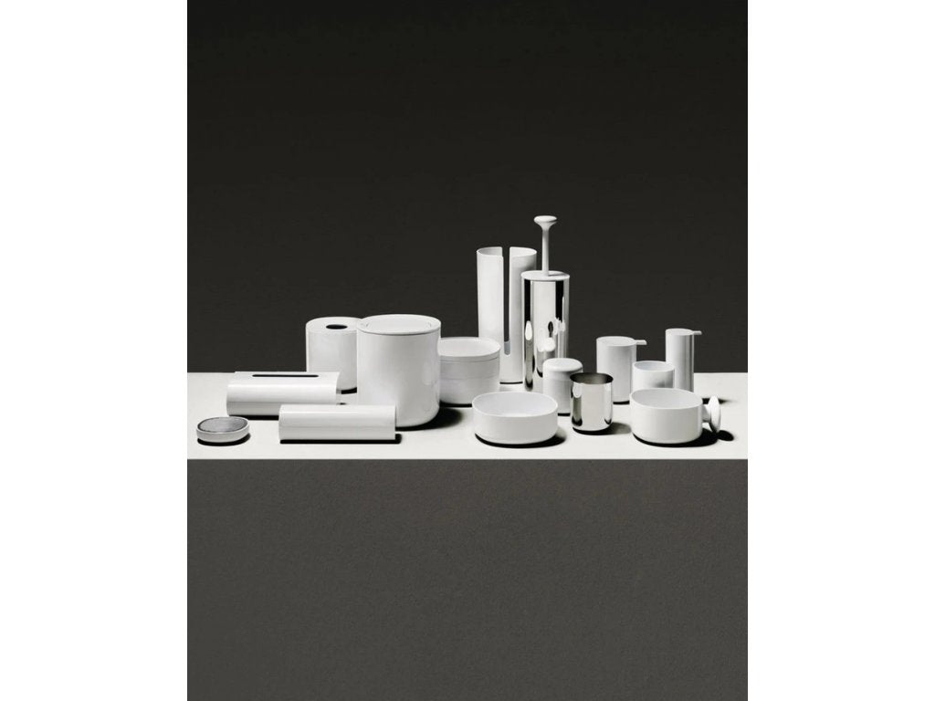 Alessi Badrumssoptunna BIRILLO 21 cm, vit