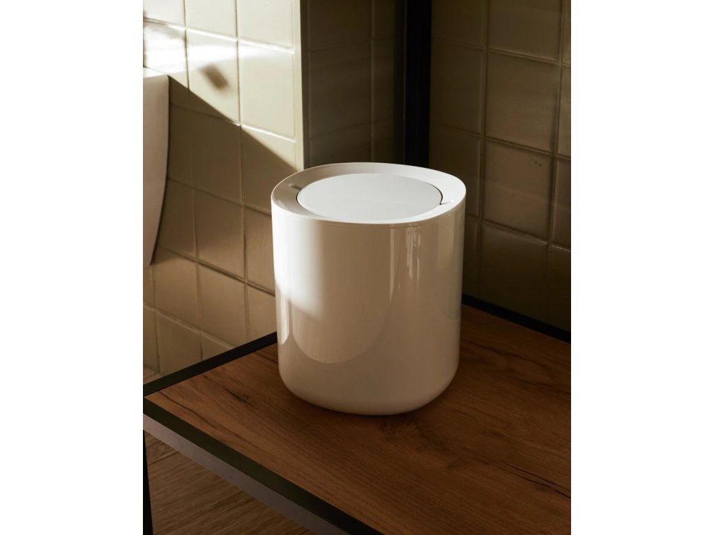Alessi Badrumssoptunna BIRILLO 21 cm, vit