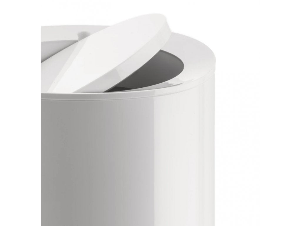 Alessi Badrumssoptunna BIRILLO 21 cm, vit