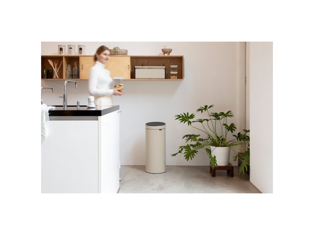 Brabantia Soptunna med trycklock TOUCH BIN NY 30 l, beige