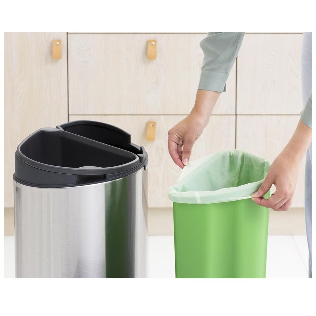 Brabantia Soptunna med trycklock TOUCH BIN NY 23 + 10 l, matt stål