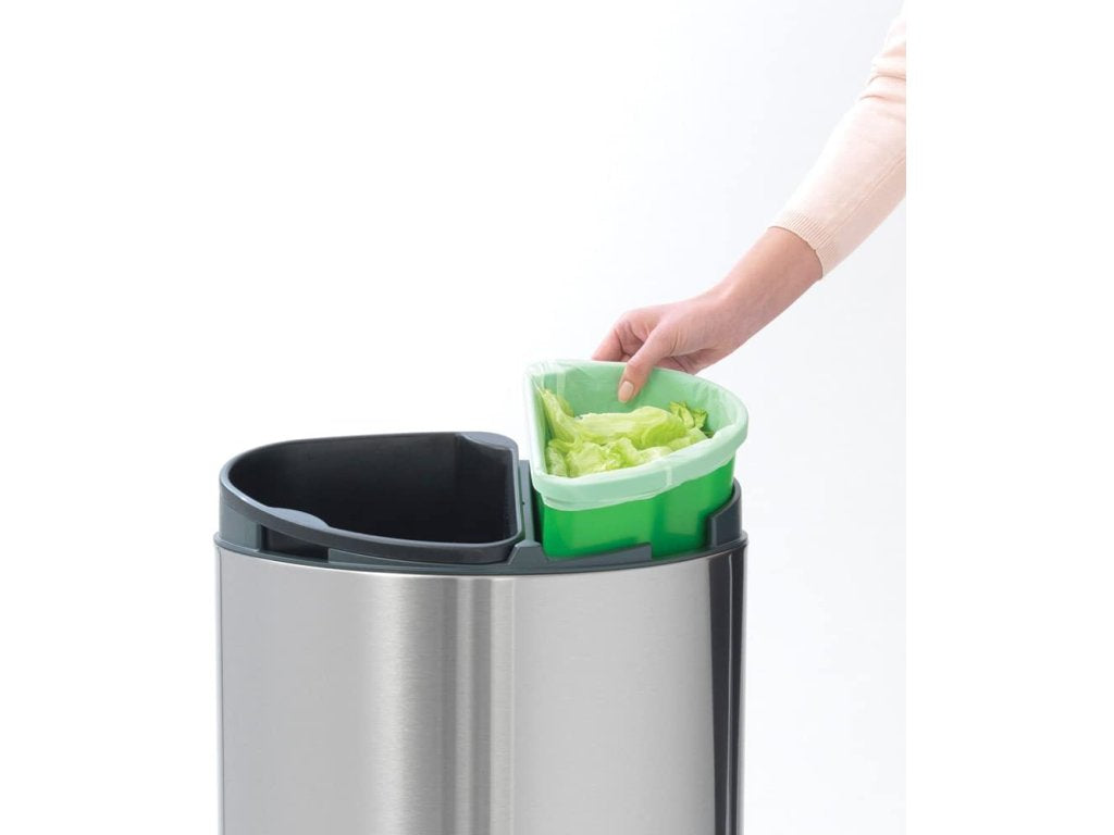 Brabantia Soptunna med trycklock TOUCH BIN NY 23 + 10 l, matt stål