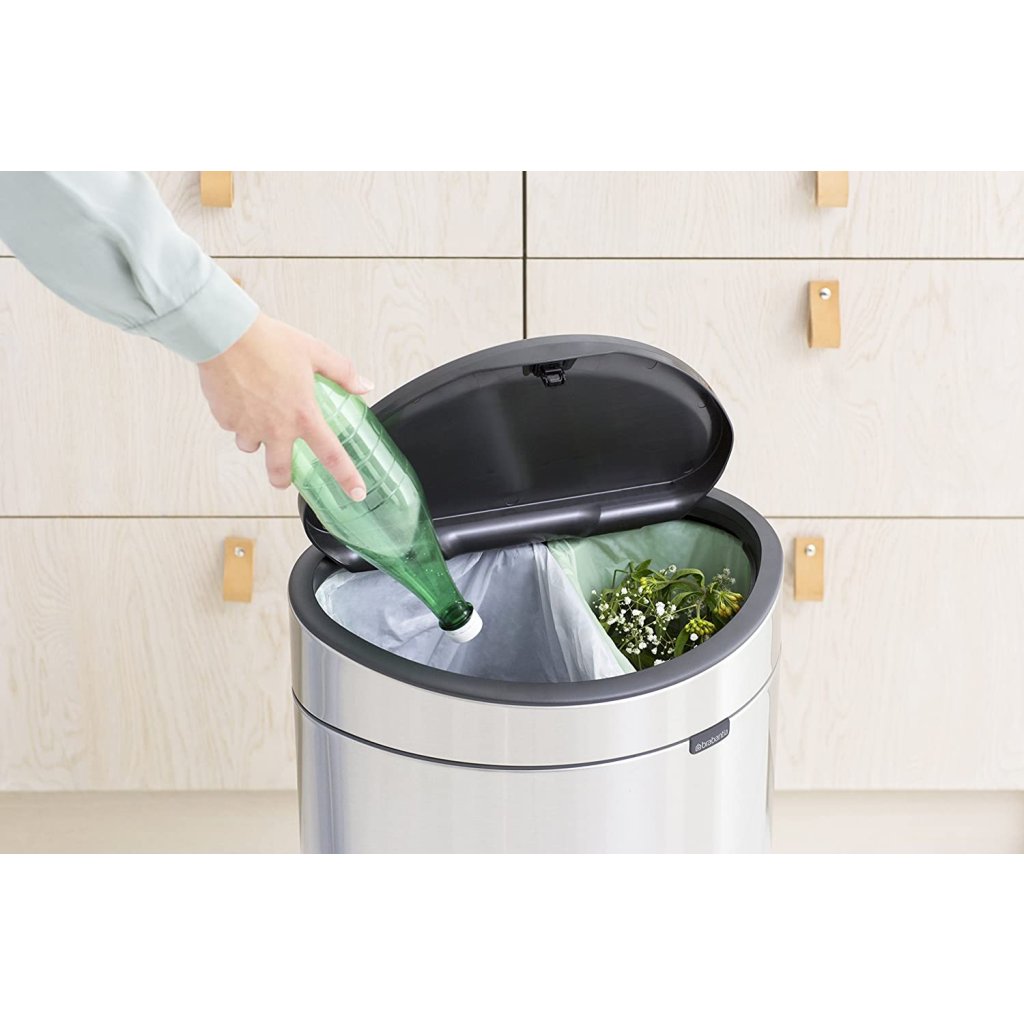 Brabantia Soptunna med trycklock TOUCH BIN NY 23 + 10 l, matt stål