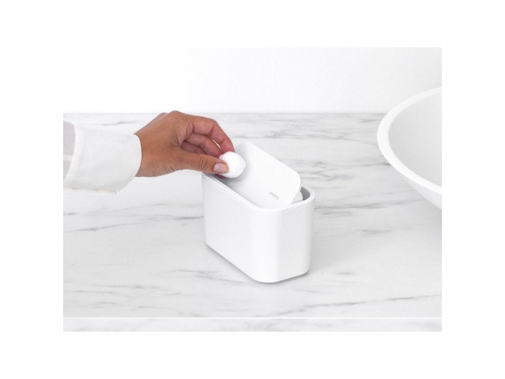 Brabantia Mini-soptunna för badrum MINDSET, mineralvit