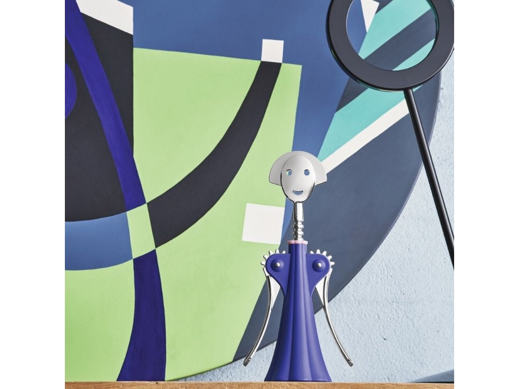 Alessi Alessandro Mendini Anna G. korkskruv Mörkblå